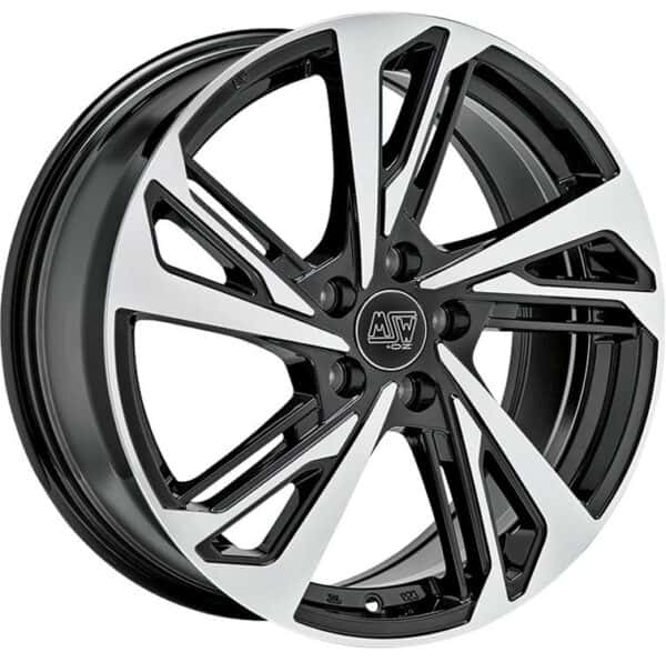 MSW 60 Gloss Black Full Polished 8x18 5x112 ET40 CB57,1