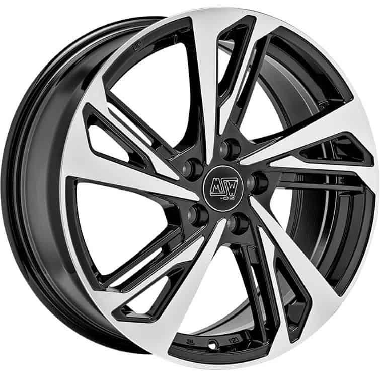 MSW 60 Gloss Black Full Polished 8x18 5x112 ET40 CB57,1