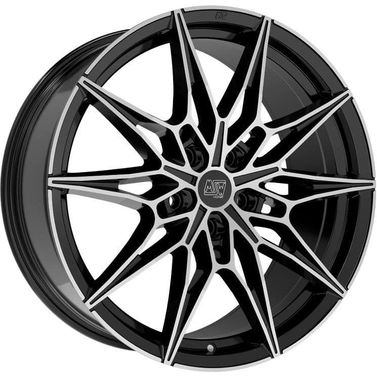 MSW 75 Gloss Black Full Polished 9x20 5x112 ET35 CB73,1