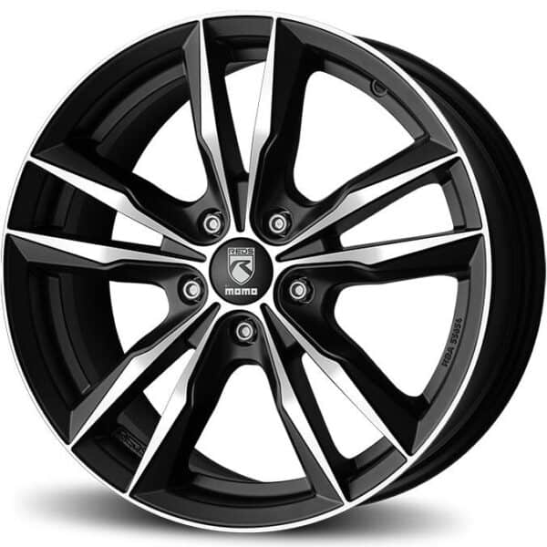 Reds Fast Matt Black polished 7.5x17 5x108 ET45 CB72.3