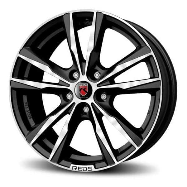 Reds K2 HD Matt Black polished 7,5x17 5x112 ET45 CB72.3
