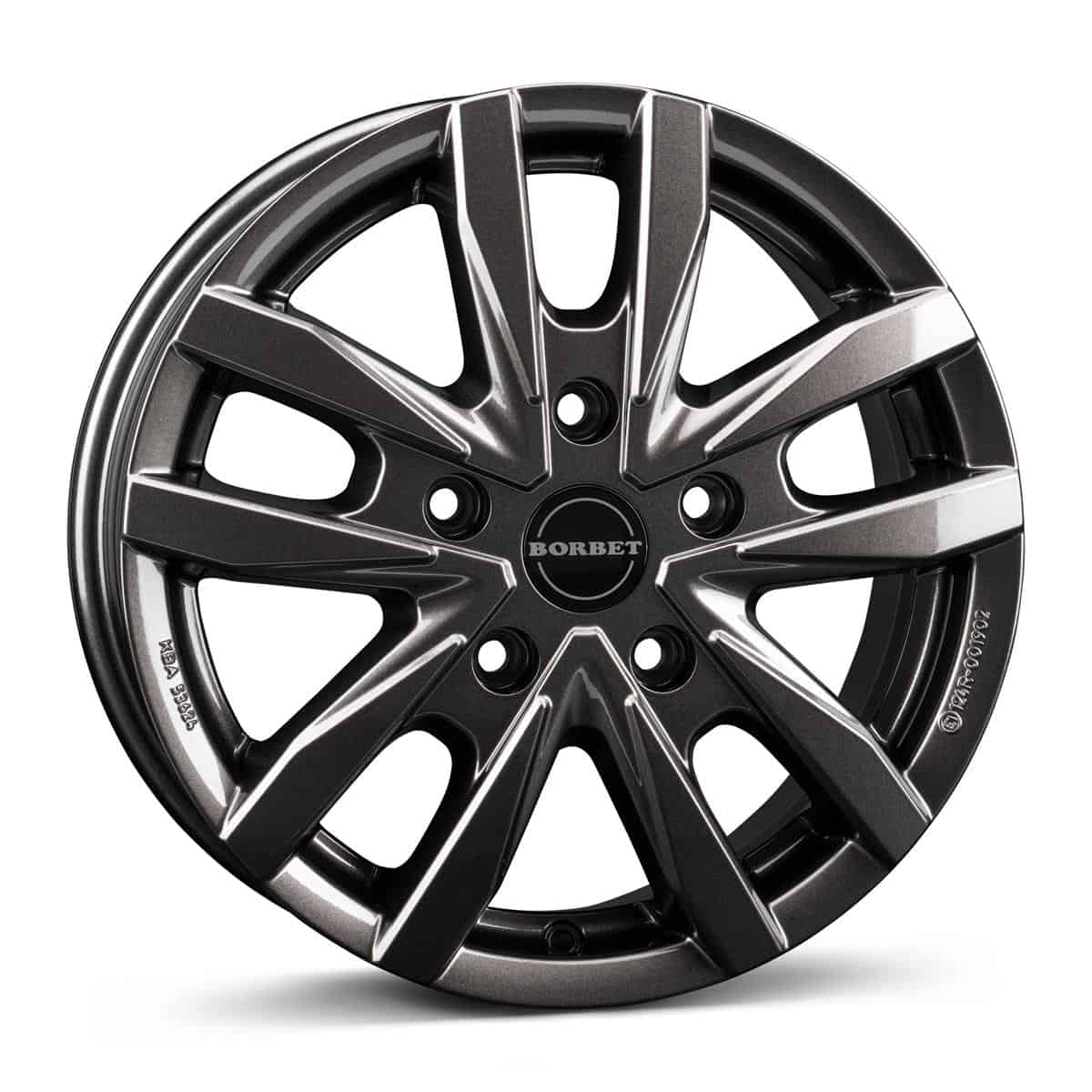 Borbet CW5 mistral anthracite glossy 6,5x16 5x130 ET66 CB89,1