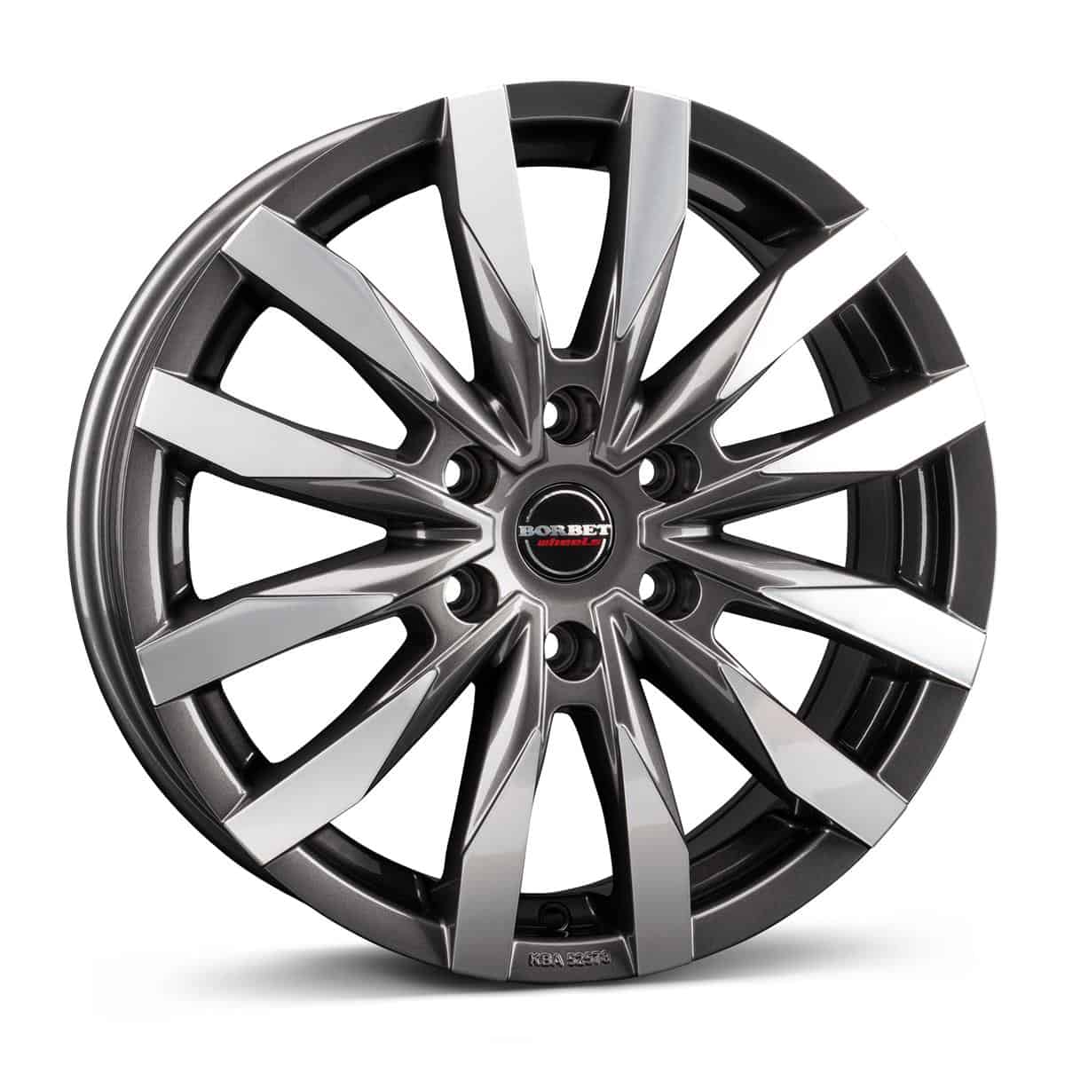Borbet CW6 mistral anthracite glossy polished 6,5x16 6x130 ET62 CB84,1