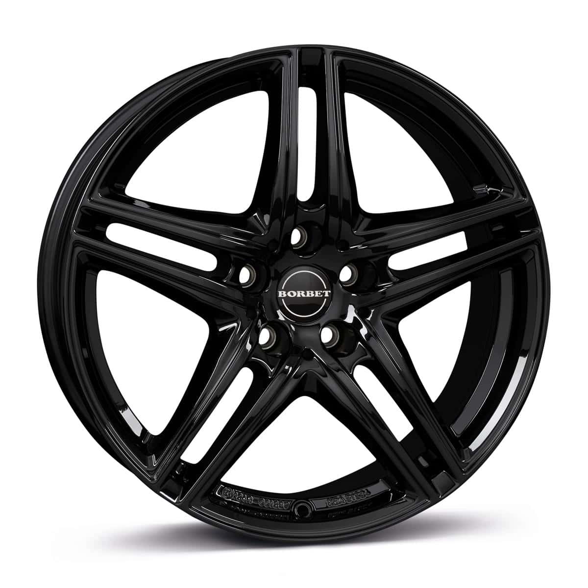 Borbet XR black glossy 6,5x16 5x112 ET22 CB66,6