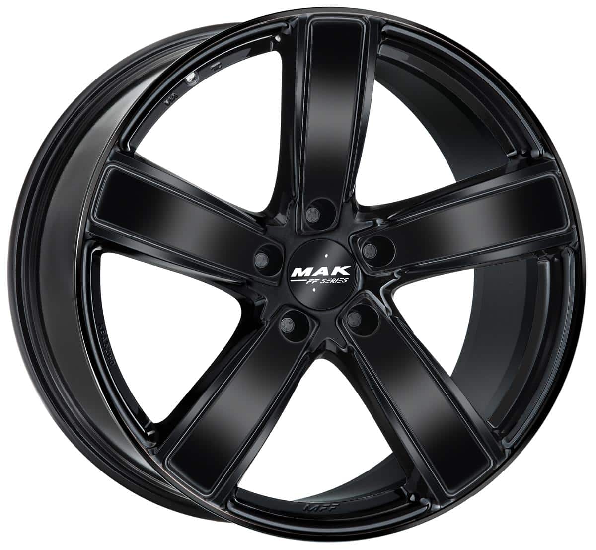 MAK Turismo-FF Gloss Black 9,5x20 5x130 ET71 CB71.6