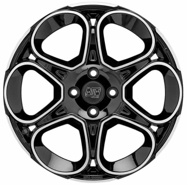 MSW 83 Gloss Black Full Polished 7x17 5x114.3 ET32 CB73,1