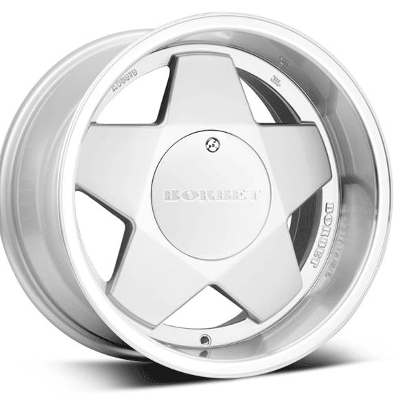 Borbet A Silver Polished 9x16 4x100 ET15 CB64.1