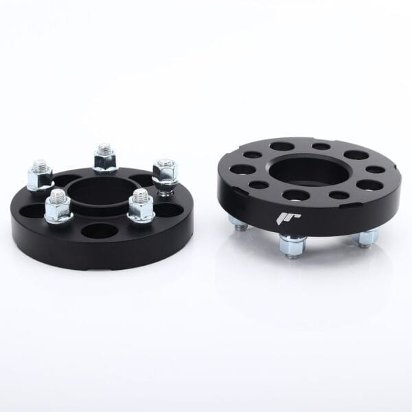 Flancis Japan Racing 30 mm 2 gab 6x139.7 95.1 mm With Studs M14x1.5 (+Nuts) Black (JRWA3-30MM-6Z-95BK)