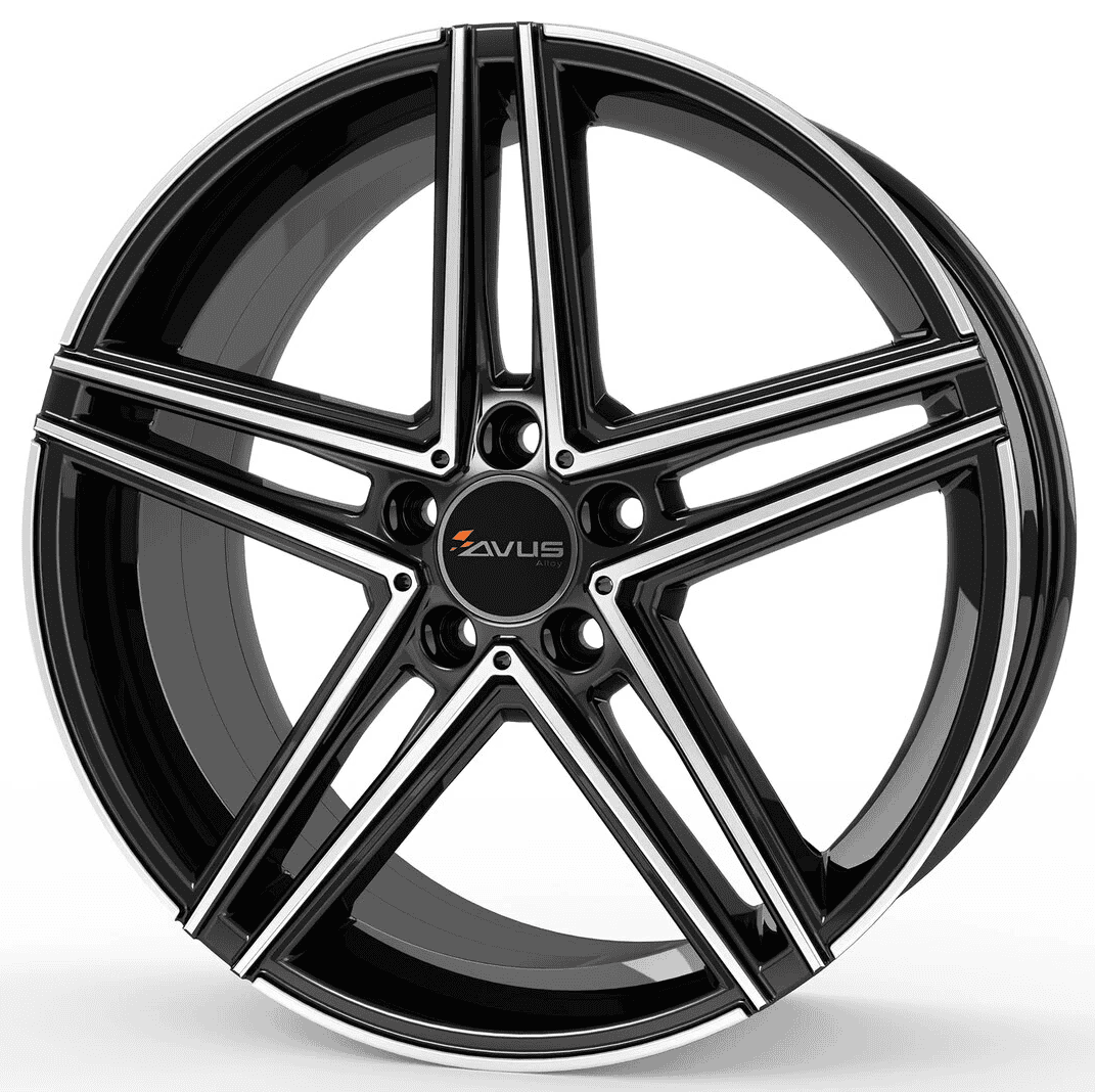 Avus AC-515 Black Polished 8,5x18 5x112 ET45 CB66.6