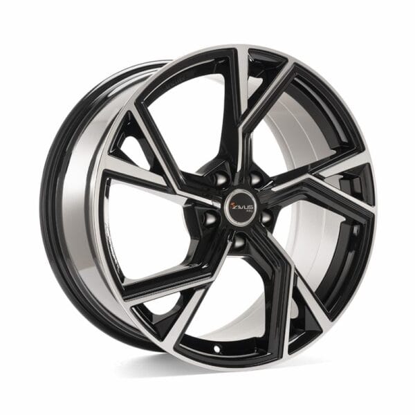 Avus AF20 Black Polished 8x18 5x112 ET28 CB66.6