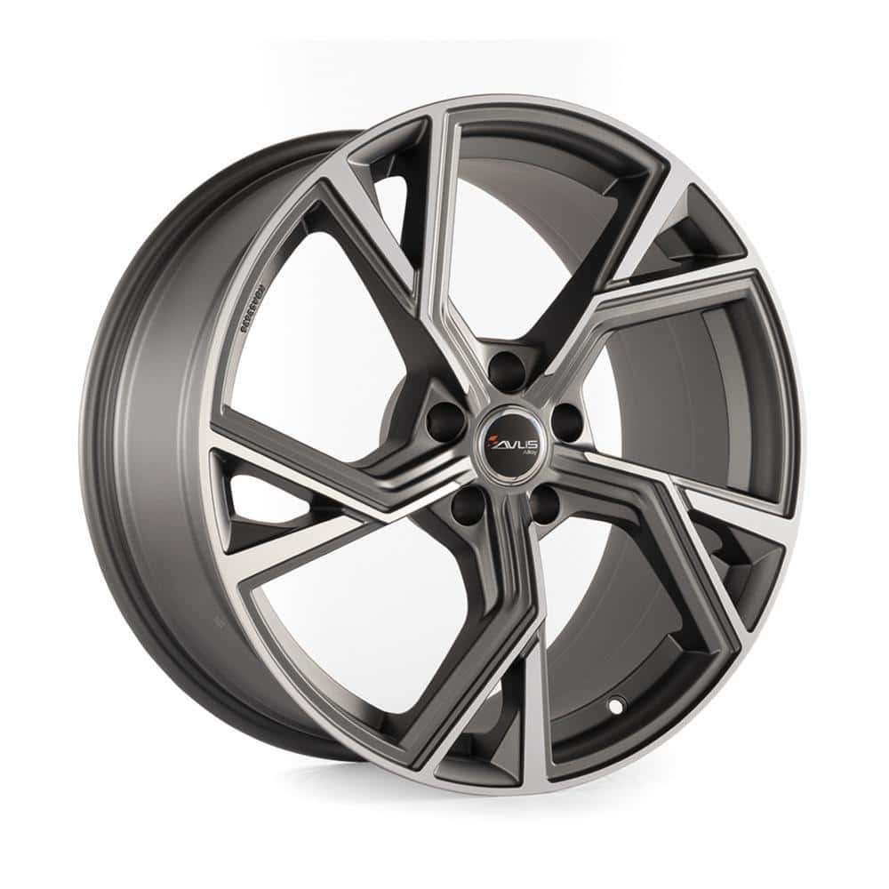 Avus AF20 Matt Antharcite Polished 8x18 5x112 ET28 CB66.6