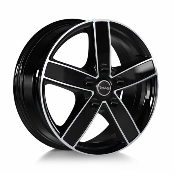 Avus AC-V51 Black Polished 7x17 5x118 ET62 CB71.1