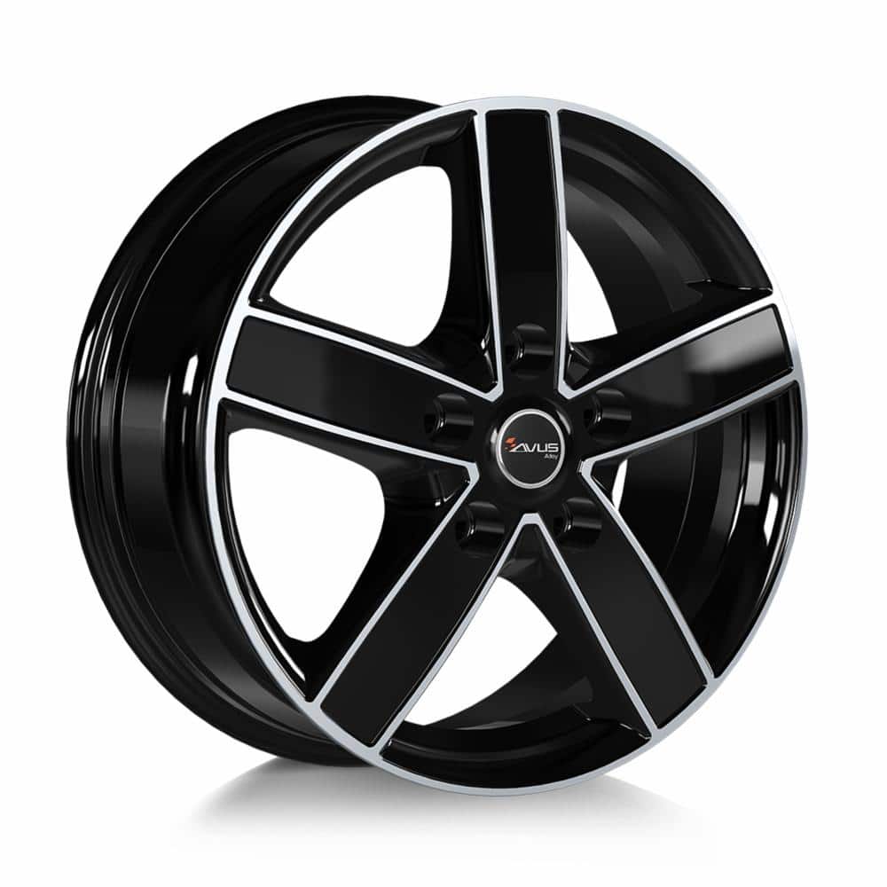Avus AC-V51 Black Polished 7x17 5x118 ET62 CB71.1