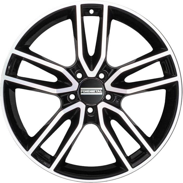 Fondmetal Koros Glossy Black Machined 9x19 5x112 ET44 CB66,6