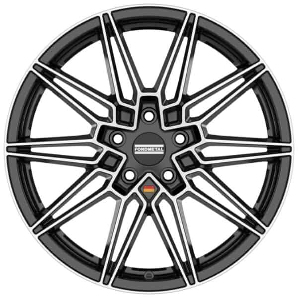 Fondmetal Thoe Glossy Black Machined 8x19 5x120 ET29 CB72,6