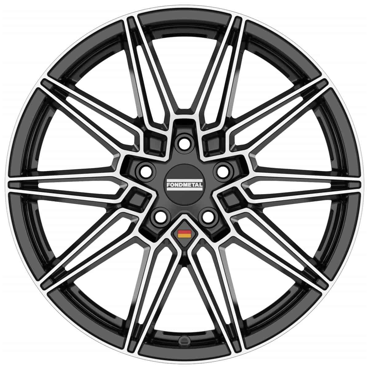 Fondmetal Thoe Glossy Black Machined 8x19 5x120 ET29 CB72,6
