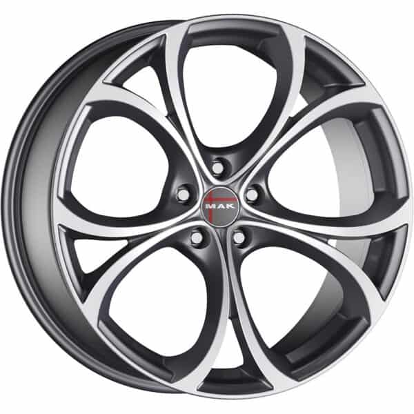 MAK Lario Gun Met-Mirror Face 7,5x17 5x110 ET39 CB65,1