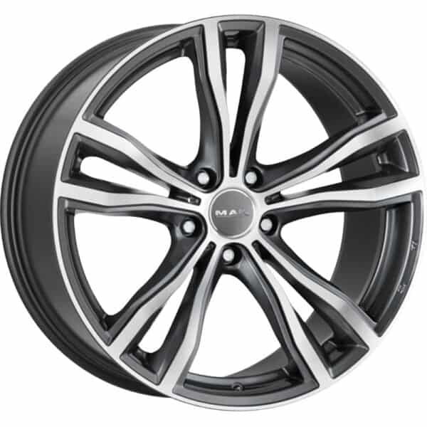 MAK X-Mode Gun Met-Mirror Face 9.5x21 5x112 ET37 CB66.6