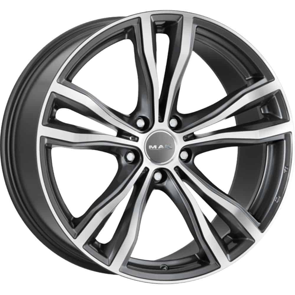 MAK X-Mode Gun Met-Mirror Face 9.5x21 5x112 ET37 CB66.6
