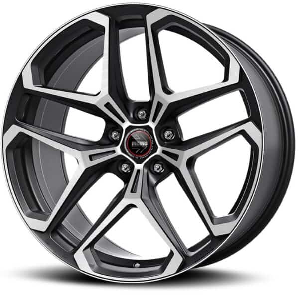 Momo RF-04 Matt Black Polished 9x20 5x108 ET43 CB63,4