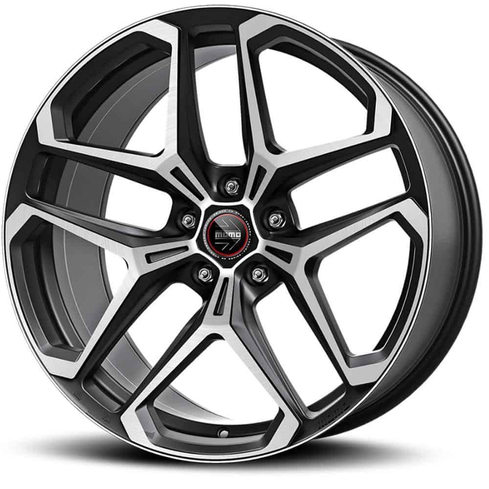 Momo RF-04 Matt Black Polished 9x20 5x108 ET43 CB63,4