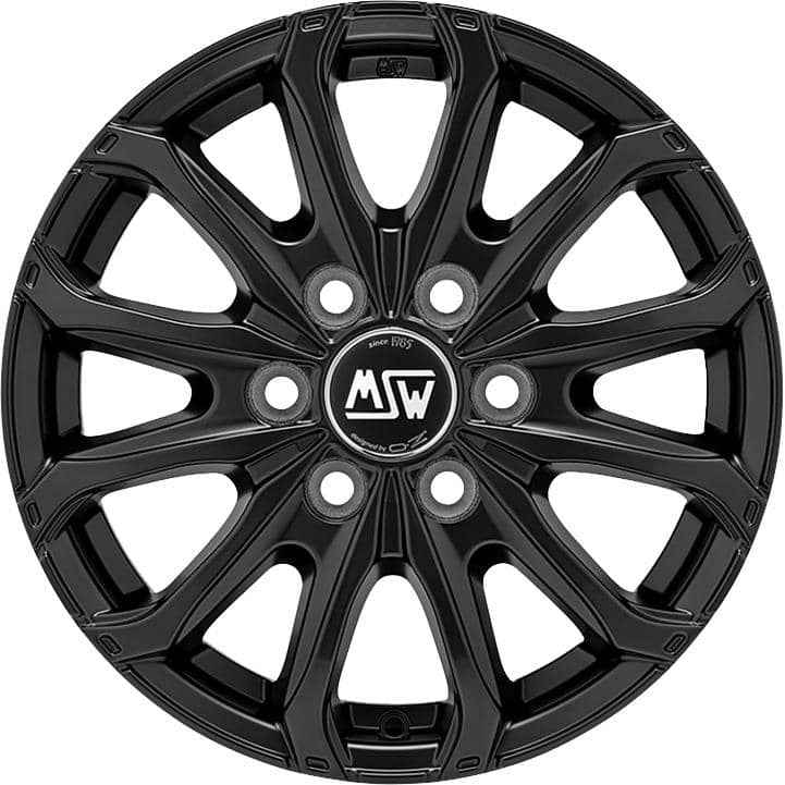 MSW 48 Van 6 Holes Matt Black 6.5x16 6x125 ET68 CB74.1