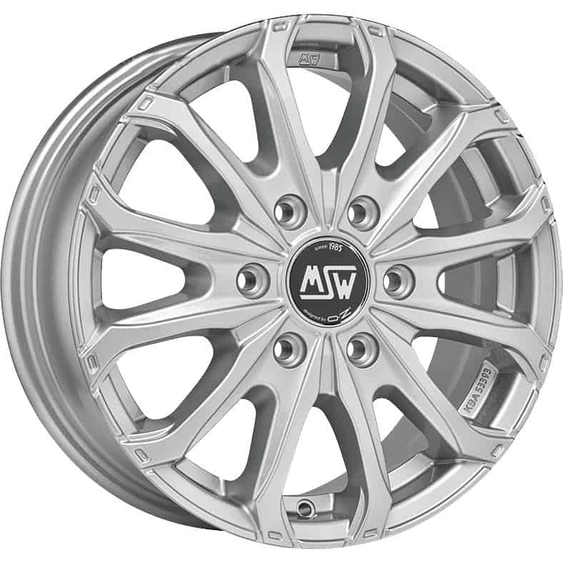 MSW 48 Van 6 Holes Full Silver 6.5x16 6x120 ET50 CB74.5