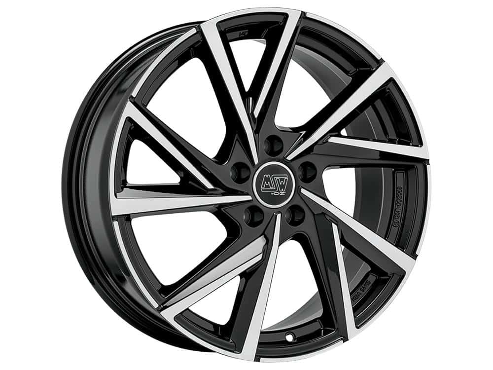 MSW 80-5 Gloss Black Full Polished 7x17 5x112 ET46 CB57.1