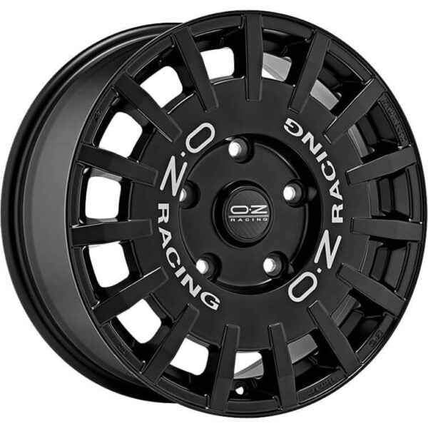 OZ Racing Rally Racing Van Matt Black Silver Lettering 8x18 5x120 ET45 CB65,1