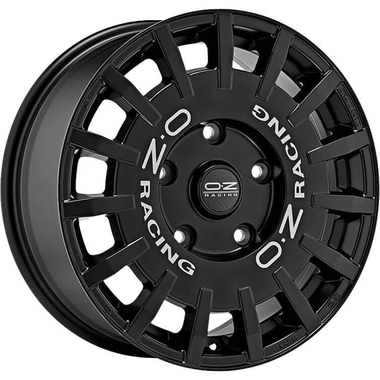 OZ Racing Rally Racing Van Matt Black Silver Lettering 8x18 5x120 ET45 CB65,1