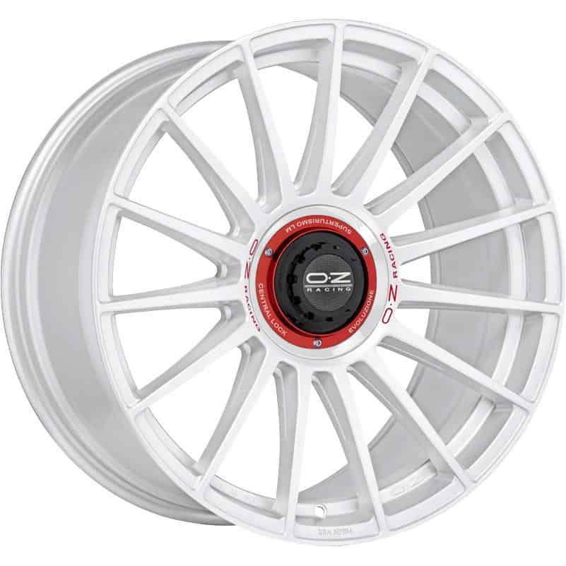 OZ Racing Superturismo Evoluzione WRC Race White Red Lettering 8,5x20 5x112 ET30 CB79,0