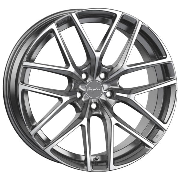 Breyton Hibonit Matt Gun Polished Face 10x20 5x112 ET38 CB66,6