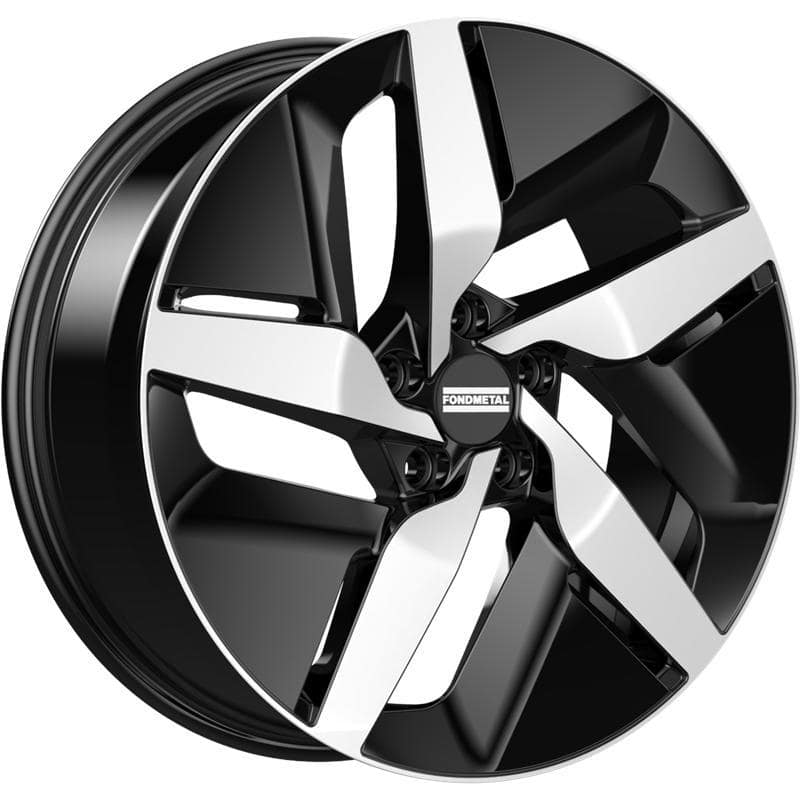 Fondmetal E-Joule Glossy Black Machined 8x20 5x112 ET45 CB66.6
