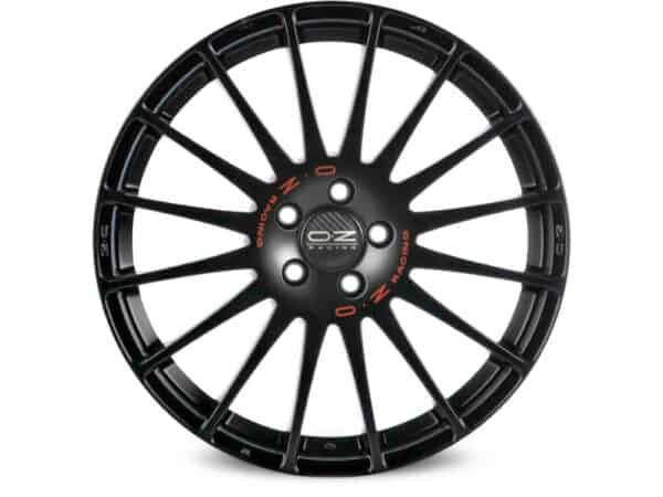 OZ Racing Superturismo GT Matt Black Red Lettering 7,5x17 5x112 ET50 CB75,0