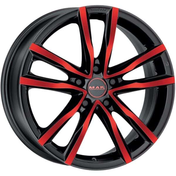 MAK Milano Black And Red 8x18 5x114.3 ET40 CB76,0