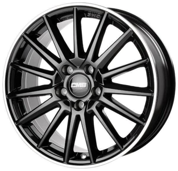 CMS C23 Diamond Rim Black Gloss 8x18 5x108 ET48 CB63.4