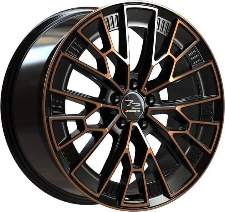 Fondmetal 1972 Black Clearcoat Matt Bronze Machined 11x21 5x112 ET39 CB66,6