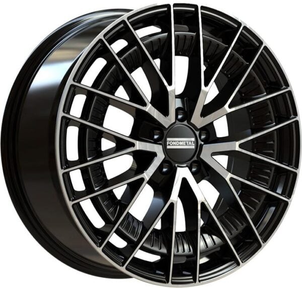 Fondmetal Kari Glossy Black Machined 9.5x20 5x112 ET43 CB66.6