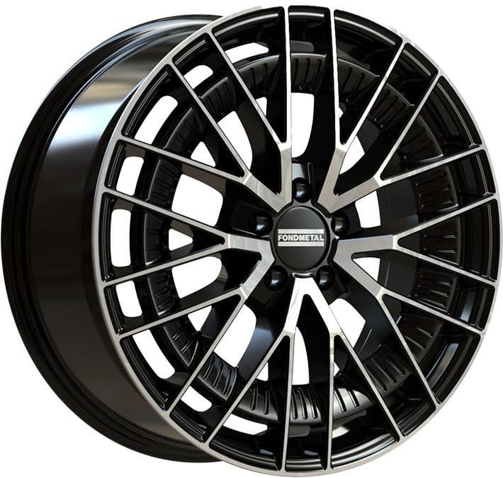 Fondmetal Kari Glossy Black Machined 9.5x20 5x112 ET43 CB66.6