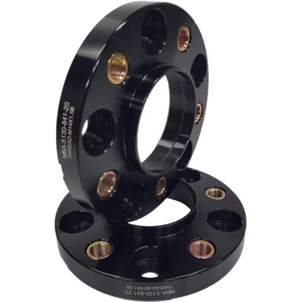 Flancis 20 mm 2 gab 5x130 84.1 mm With Thread Holds M14x1.5 Black (NBA-5130-841-20-THREAD-M14X1.5B)