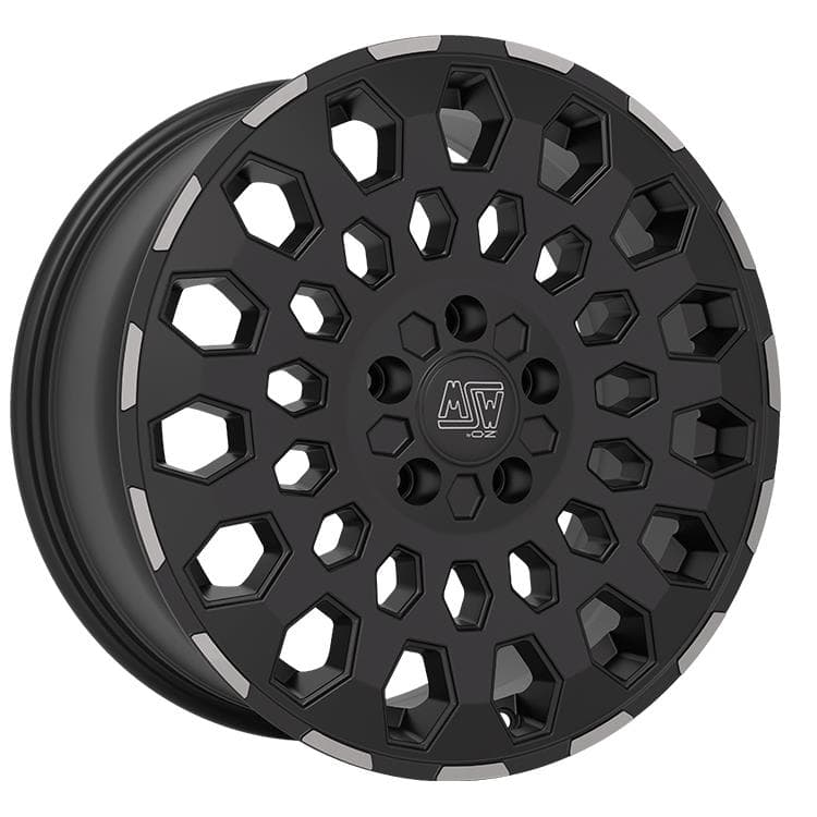 MSW 99 Van Matt Black Lip Polished 8x18 5x108 ET45 CB65,1