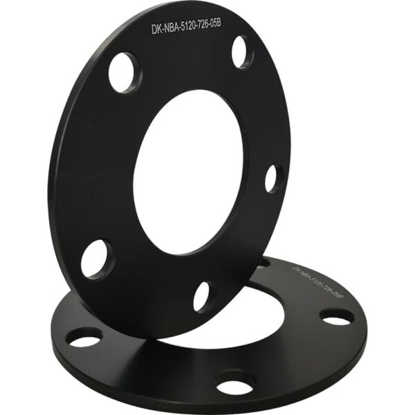 Flancis 5 mm 2 pcs 5x120 72.6 mm Black (NBA-5120-726-05B)
