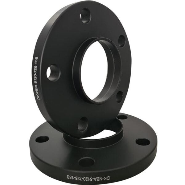 Flancis 15 mm 2 gab 5x120 72.6 mm Black (NBA-5120-726-15B)
