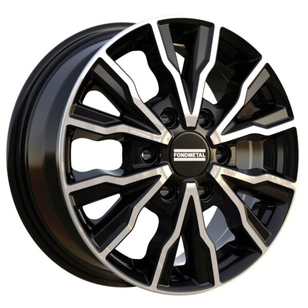 Fondmetal PRO2 Glossy Black Machined 6,5x16 6x130 ET54 CB84,1