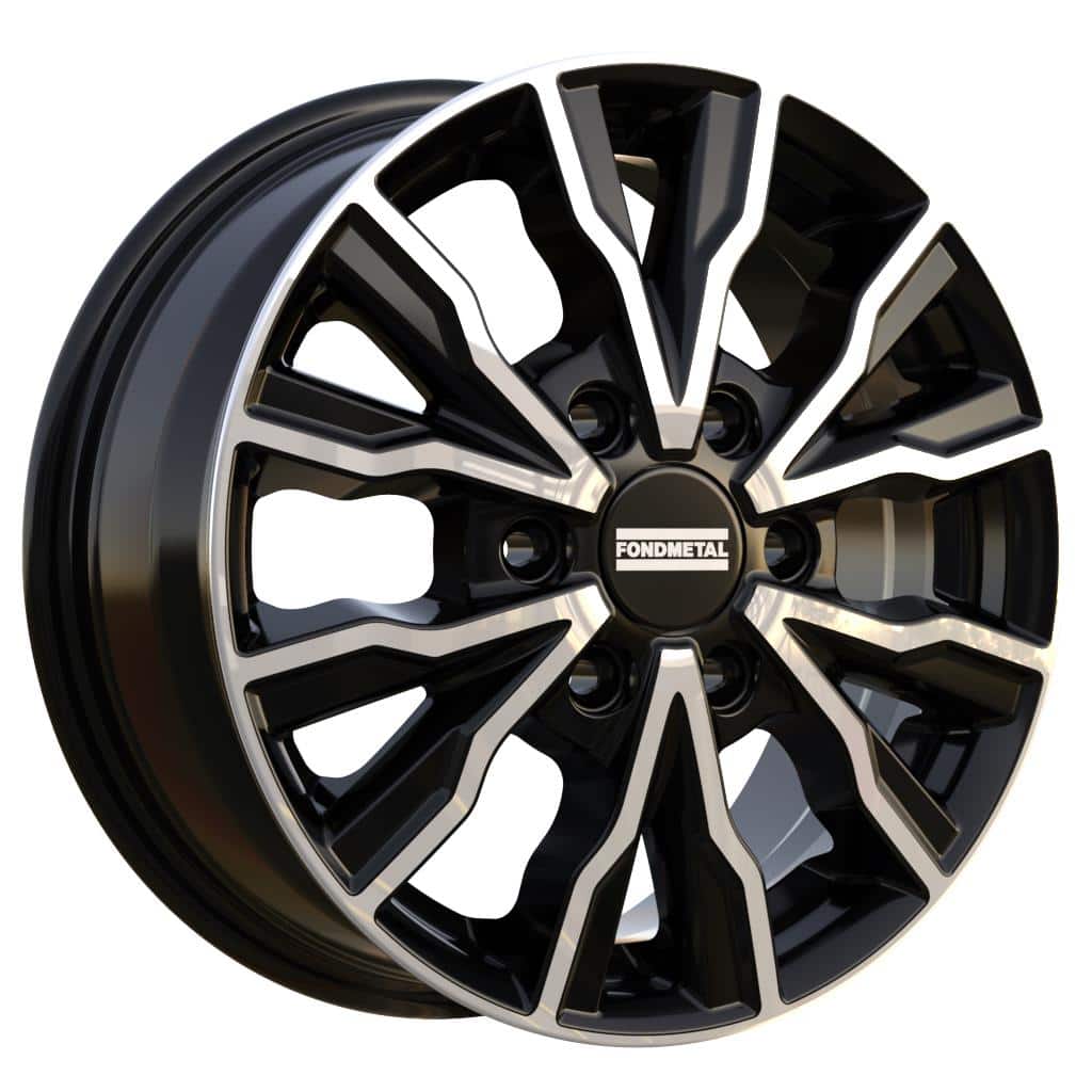 Fondmetal PRO2 Glossy Black Machined 6,5x16 6x130 ET54 CB84,1