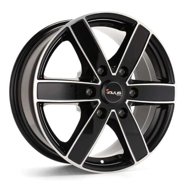 Avus AC-V61 Black Polished 6,5x16 6x125 ET68 CB74.1