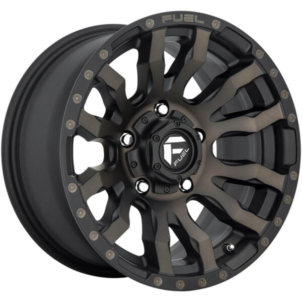 Fuel D674 Blitz Matte Black Double Dark Tint 9x20 6x139.7 ET1 CB106,1