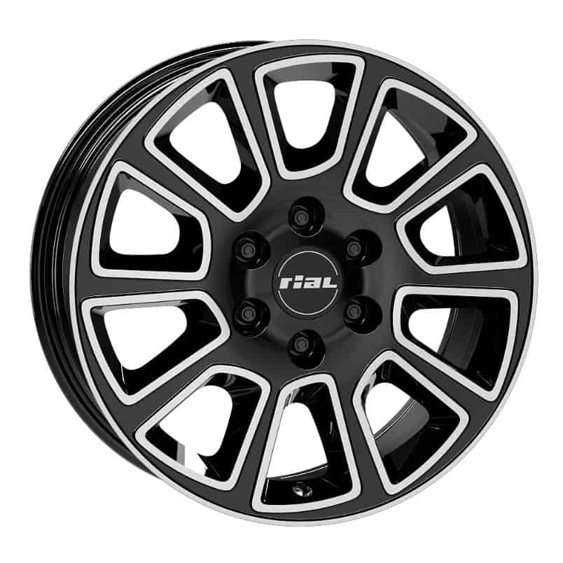 Rial Transporter 2 diamond-black frontpolished 7x17 6x130 ET50 CB84,1