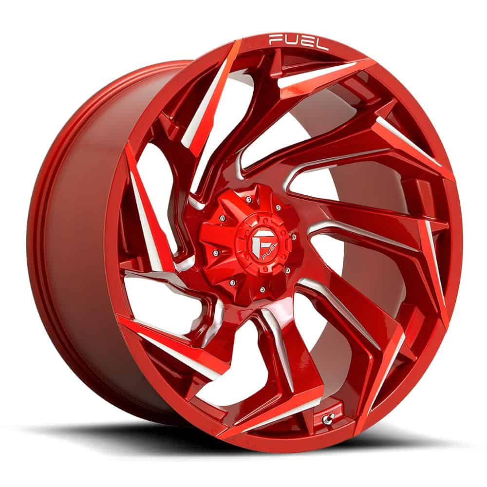 Fuel D754 Reaction Candy Red Milled 9x20 6x139.7 ET1 CB106.1