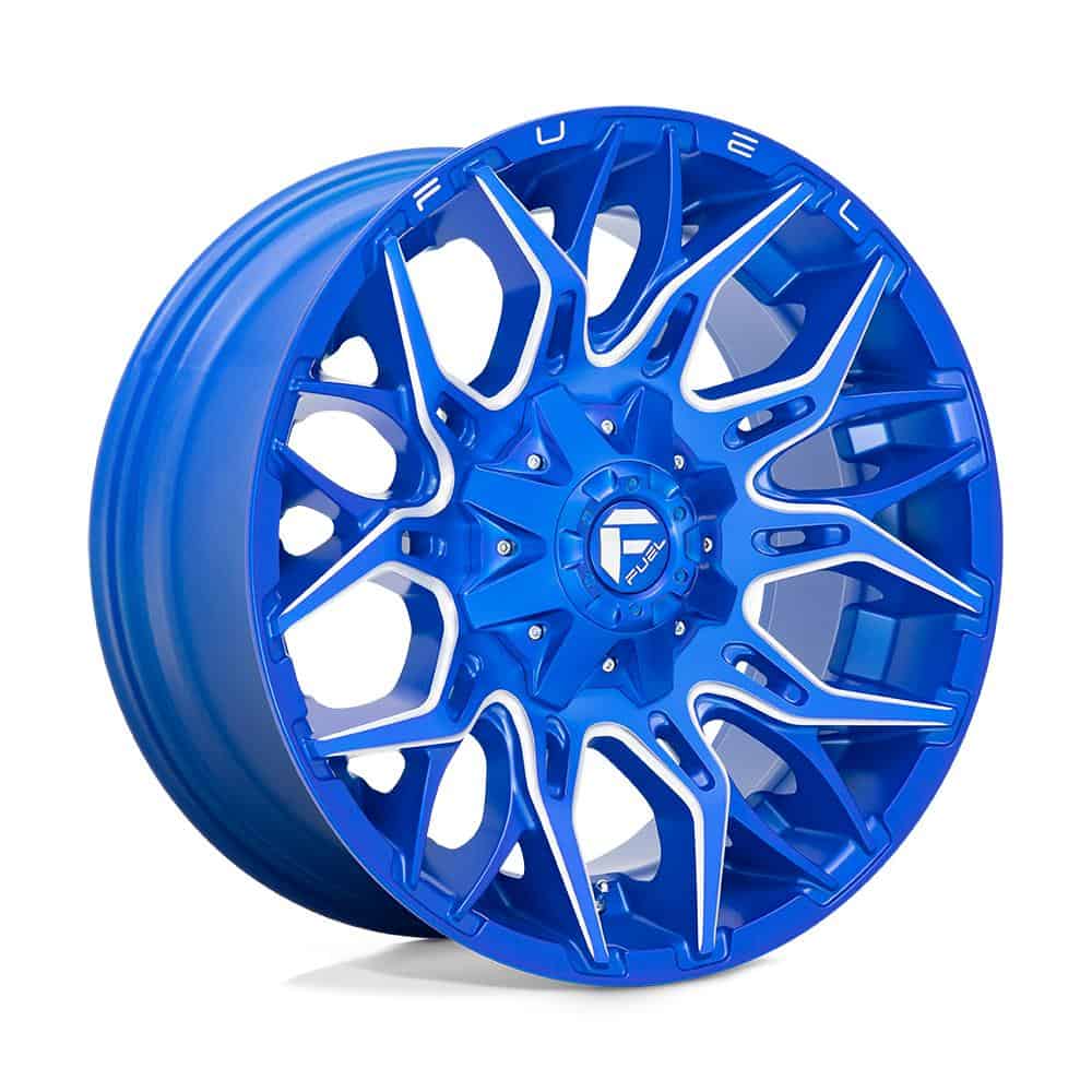 Fuel D770 Twitch Anodized Blue Milled 9x20 6x139.7 ET1 CB106.1